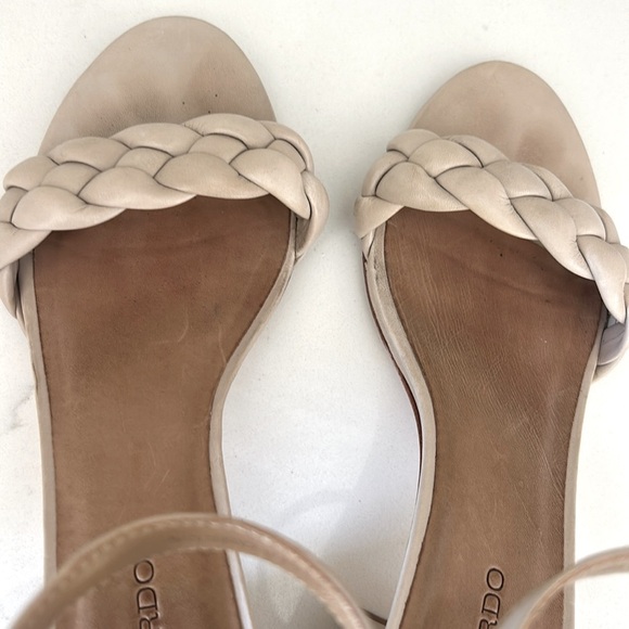 Bernardo Bethany Ankle Strap Braided Leather Block Heels Womens Size 9 - Picture 12 of 16